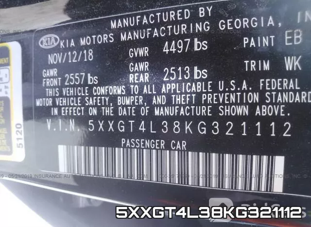 5XXGT4L38KG321112 фото 10