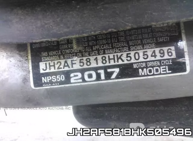 JH2AF5818HK505496 фото 2