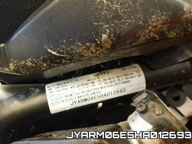 JYARM06E5HA012693 фото 2