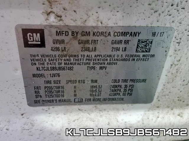 KL7CJLSB9JB567482 фото 2