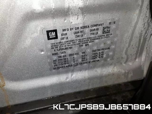 KL7CJPSB9JB657884 фото 2