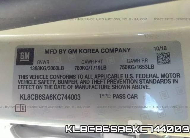 KL8CB6SA6KC744003 фото 10