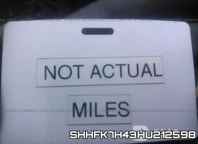 SHHFK7H43HU212598 фото 8