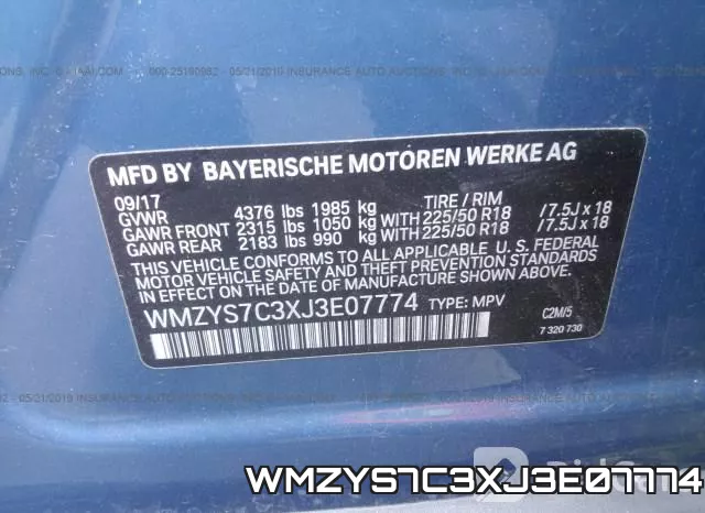 WMZYS7C3XJ3E07774 фото 10