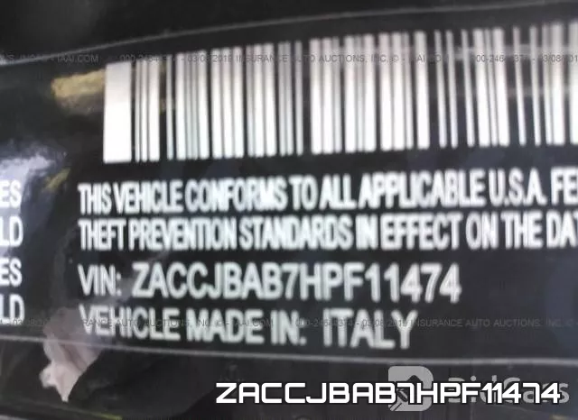 ZACCJBAB7HPF11474 фото 9