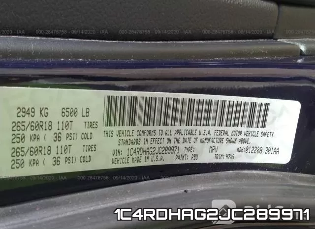 1C4RDHAG2JC289971 фото 10