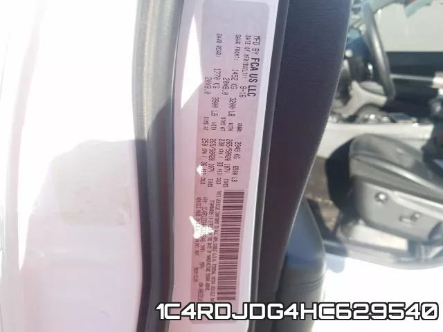 1C4RDJDG4HC629540 фото 2
