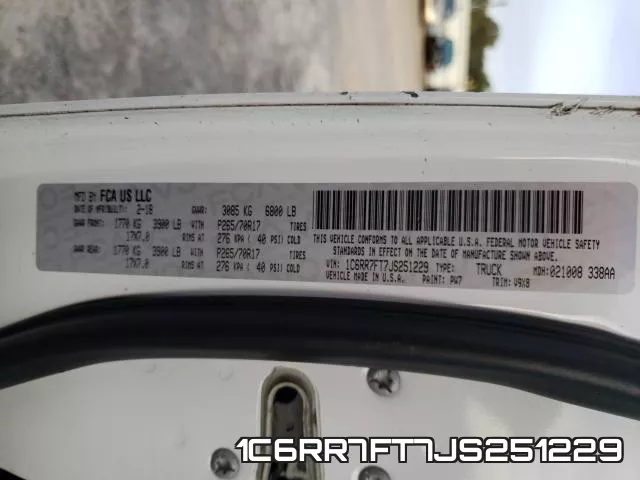 1C6RR7FT7JS251229 фото 2