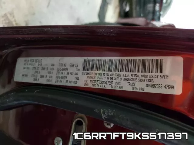 1C6RR7FT9KS517397 фото 2