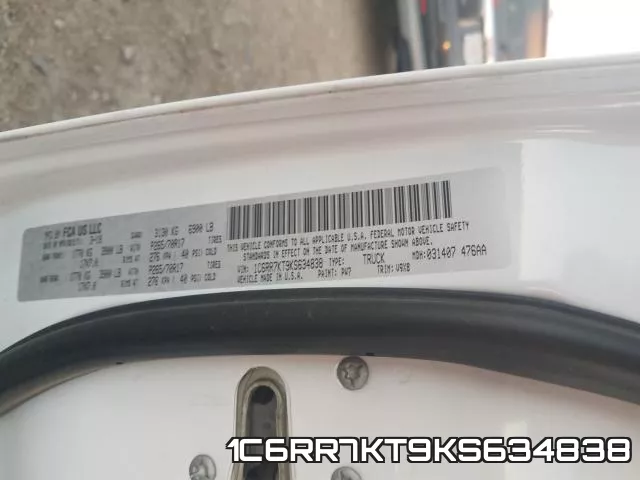 1C6RR7KT9KS634838 фото 2