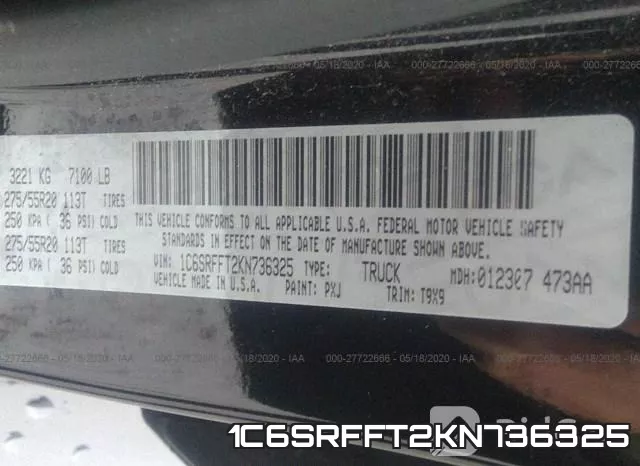1C6SRFFT2KN736325 фото 10