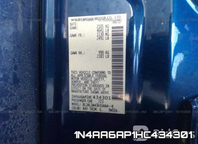 1N4AA6AP1HC434301 фото 9