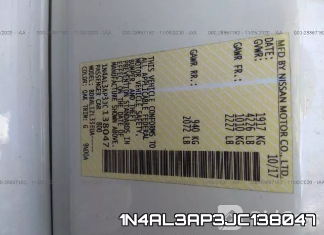 1N4AL3AP3JC138047 фото 10
