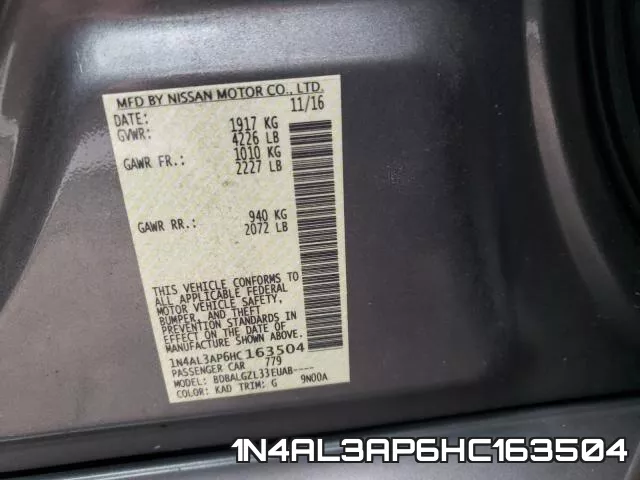 1N4AL3AP6HC163504 фото 2