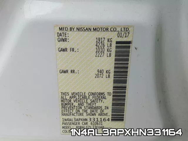 1N4AL3APXHN331164 фото 2