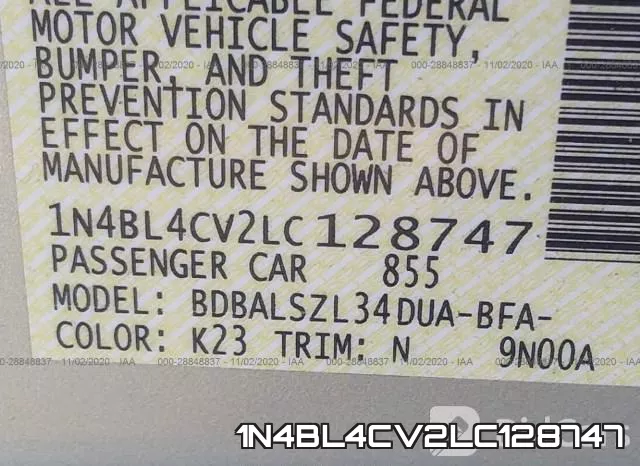 1N4BL4CV2LC128747 фото 10