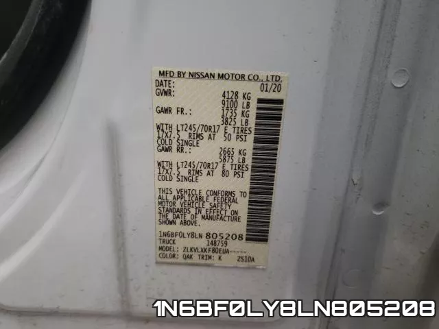 1N6BF0LY8LN805208 фото 2