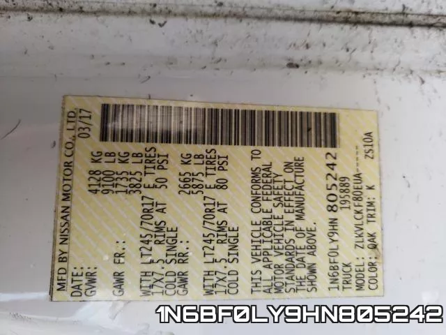 1N6BF0LY9HN805242 фото 2