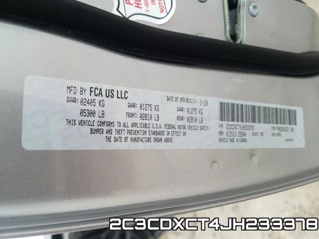 2C3CDXCT4JH233378 фото 2
