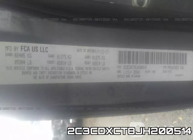 2C3CDXCT8JH200514 фото 10