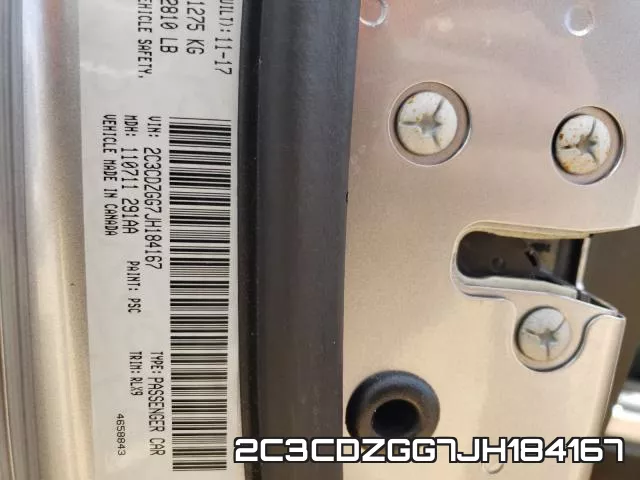 2C3CDZGG7JH184167 фото 2