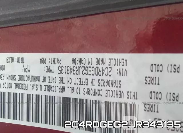 2C4RDGEG2JR343135 фото 9