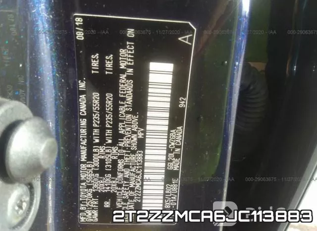 2T2ZZMCA6JC113883 фото 10