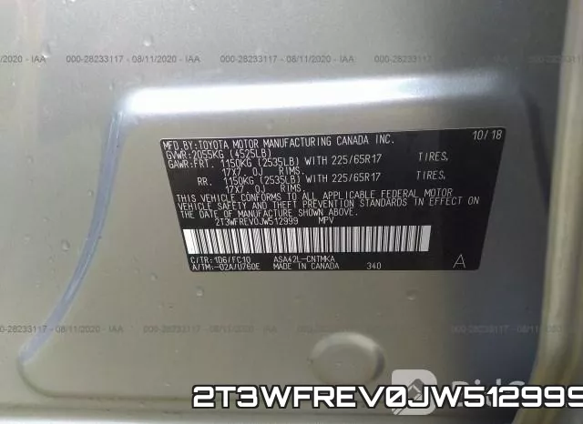 2T3WFREV0JW512999 фото 10