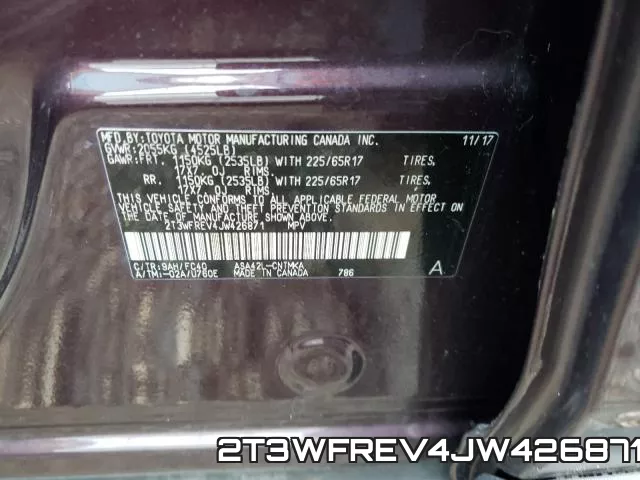 2T3WFREV4JW426871 фото 2