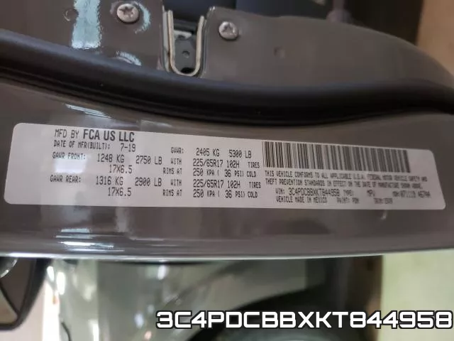 3C4PDCBBXKT844958 фото 2