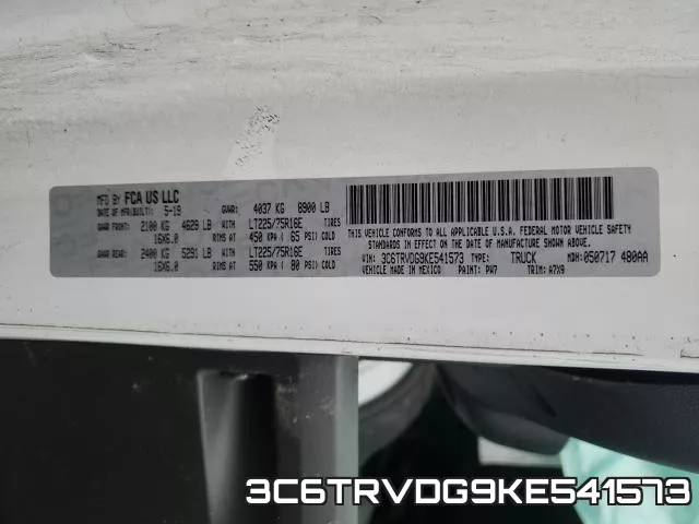 3C6TRVDG9KE541573 фото 2
