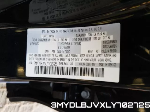 3MYDLBJVXLY702725 фото 2