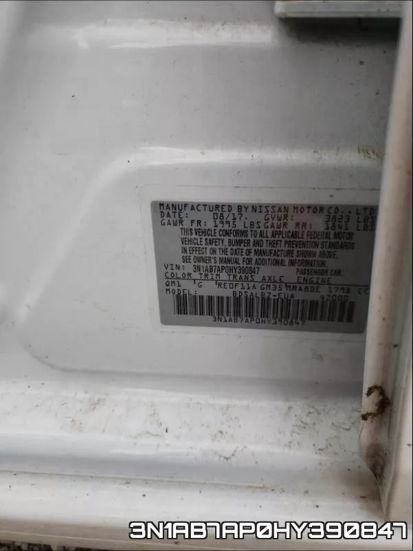 3N1AB7AP0HY390847 фото 2