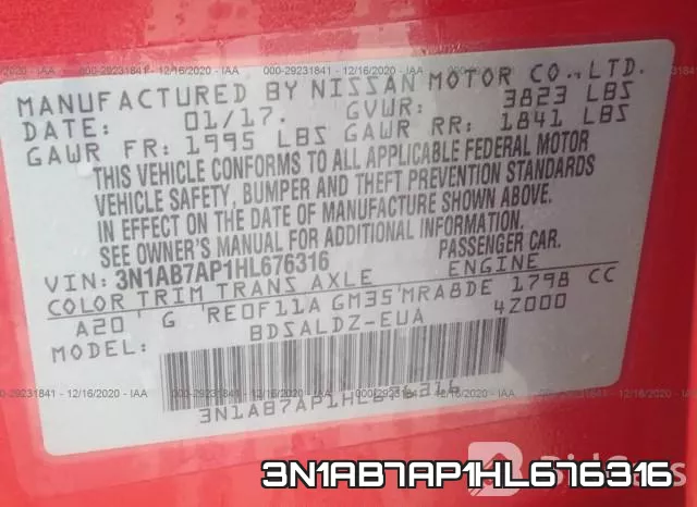 3N1AB7AP1HL676316 фото 10