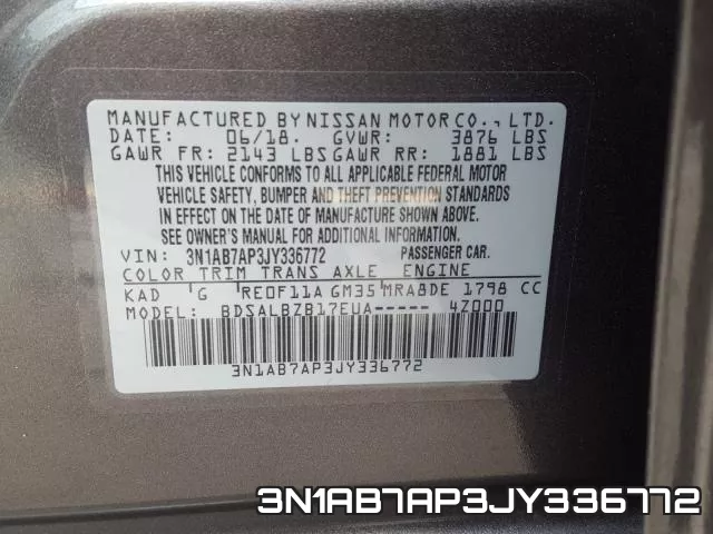 3N1AB7AP3JY336772 фото 2