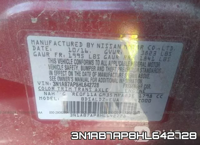 3N1AB7AP8HL642728 фото 9
