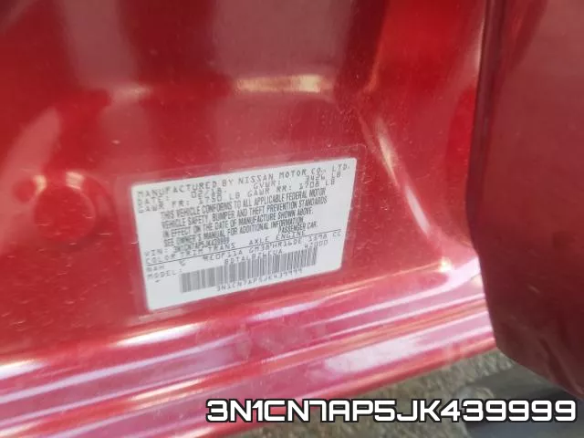 3N1CN7AP5JK439999 фото 2