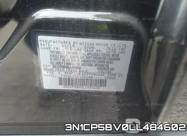 3N1CP5BV0LL484602 фото 10