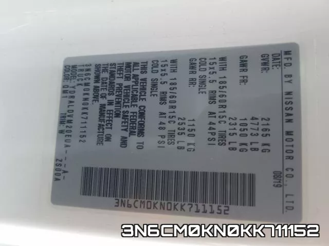 3N6CM0KN0KK711152 фото 2