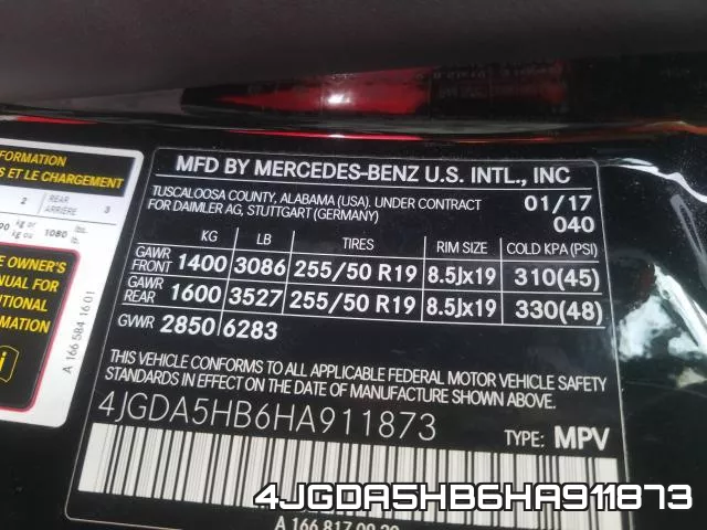 4JGDA5HB6HA911873 фото 2
