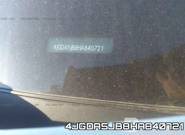 4JGDA5JB8HA840721 фото 9