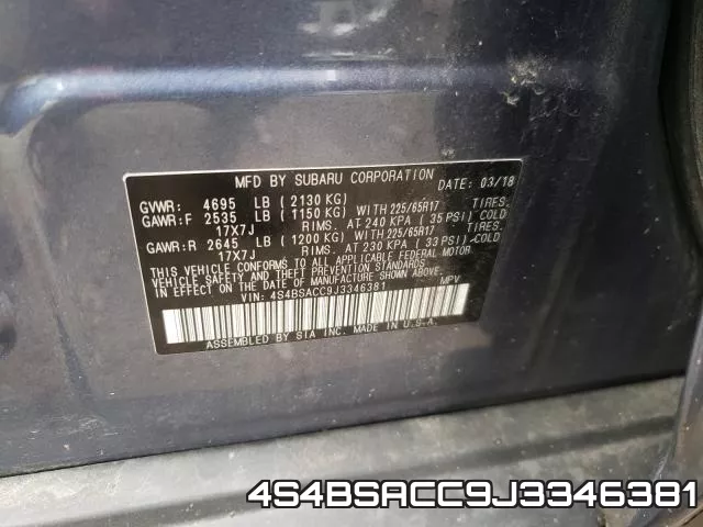 4S4BSACC9J3346381 фото 2