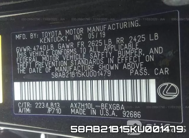 58AB21B15KU001479 фото 10