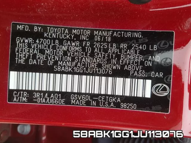 58ABK1GG1JU113076 фото 2