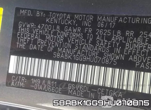58ABK1GG9HU070875 фото 10