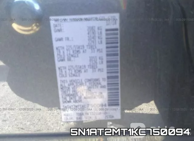 5N1AT2MT1KC750094 фото 10