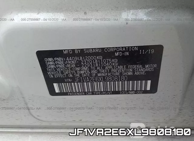 JF1VA2E6XL9808180 фото 10