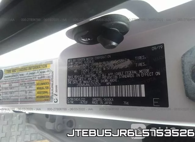 JTEBU5JR6L5753526 фото 10