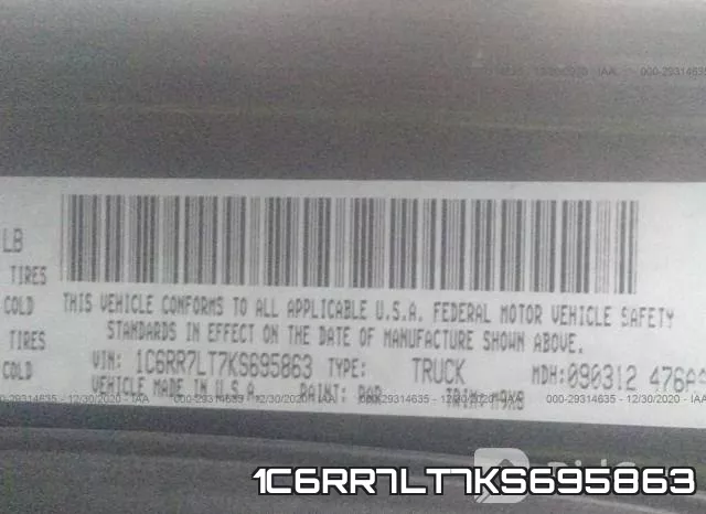 1C6RR7LT7KS695863 фото 10