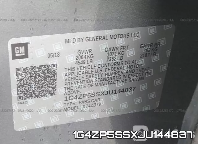 1G4ZP5SSXJU144837 фото 10